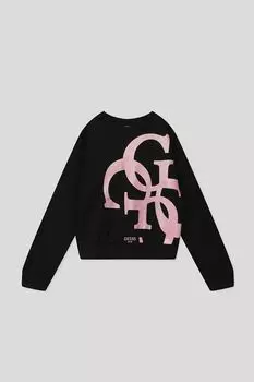 Хлопковый свитшот с принтом Guess