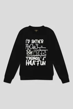 Хлопковый свитшот с принтом OVS