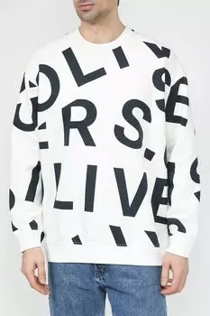 Хлопковый свитшот с принтом s.Oliver