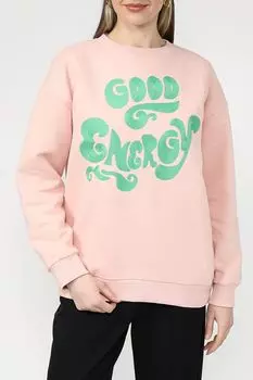 Хлопковый свитшот с принтом s.Oliver