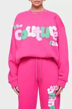 Хлопковый свитшот с принтом The Couture Club