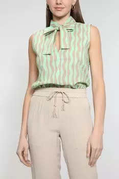 Хлопковый топ с бантом Emme Marella