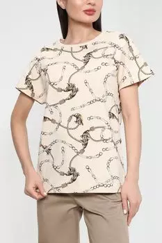 Хлопковый топ с принтом SABRINA SCALA