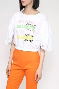 Хлопковый топ с широкими рукавами FRACOMINA