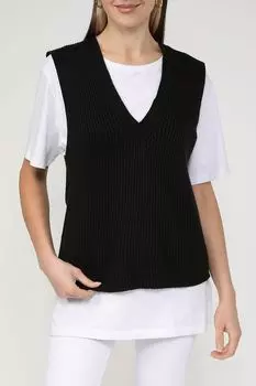 Хлопковый жилет с узором Piombo