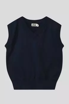 Хлопковый жилет с V вырезом GIOCO