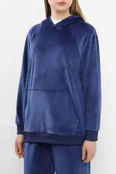 Худи бархатное с карманом BELUCCI