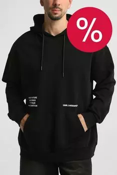 Худи хлопковое Karl Lagerfeld