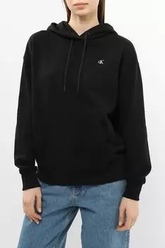 Худи хлопковое карманом Calvin Klein Jeans