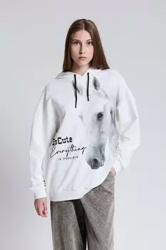 Худи хлопковое оверсайз ESCUTE Young