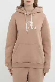 Худи хлопковое с карманом BELUCCI