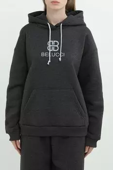 Худи хлопковое с карманом BELUCCI