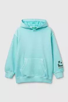Худи хлопковое с карманом Benetton
