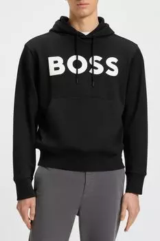 Худи хлопковое с карманом BOSS