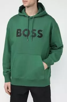 Худи хлопковое с карманом BOSS