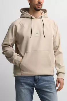 Худи хлопковое с карманом BOSS