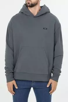 Худи хлопковое с карманом Calvin Klein