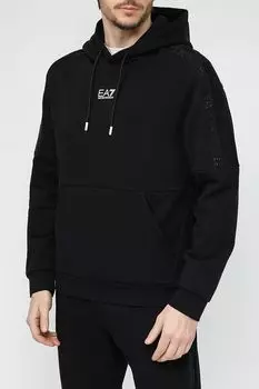 Худи хлопковое с карманом Ea7