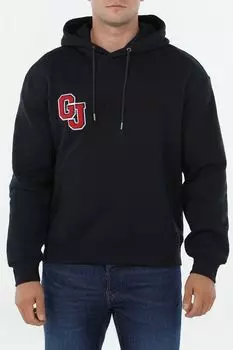 Худи хлопковое с карманом Guess Jeans