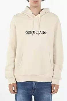 Худи хлопковое с карманом Guess Jeans