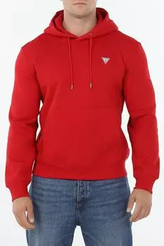 Худи хлопковое с карманом Guess Jeans