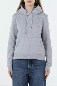 Худи хлопковое с карманом Guess Jeans