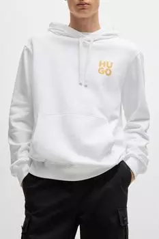 Худи хлопковое с карманом HUGO