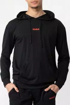 Худи хлопковое с карманом HUGO