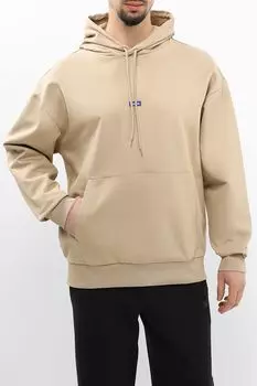 Худи хлопковое с карманом HUGO