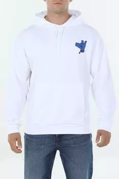 Худи хлопковое с карманом HUGO BLUE