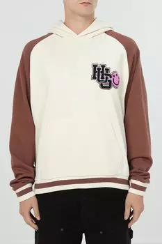 Худи хлопковое с карманом HUGO BLUE