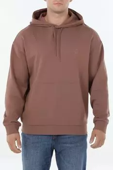 Худи хлопковое с карманом HUGO BLUE