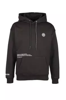 Худи хлопковое с карманом и принтом Loft