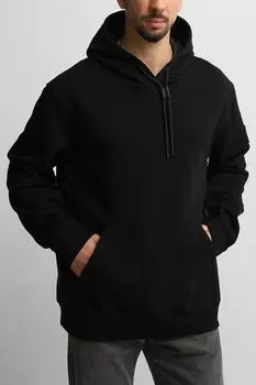 Худи хлопковое с карманом Karl Lagerfeld