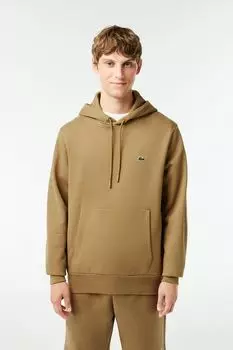 Худи хлопковое с карманом Lacoste