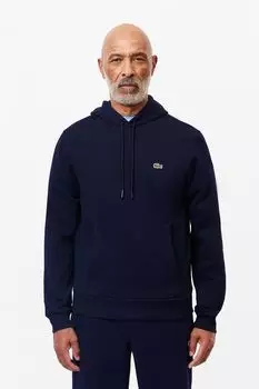 Худи хлопковое с карманом Lacoste