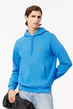 Худи хлопковое с карманом Lacoste