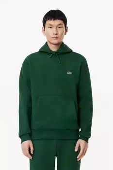 Худи хлопковое с карманом Lacoste