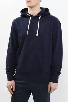 Худи хлопковое с карманом Piombo