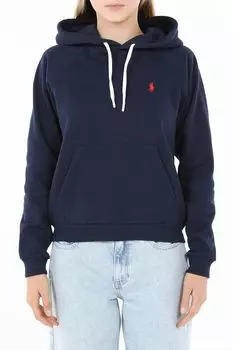 Худи хлопковое с карманом POLO RALPH LAUREN