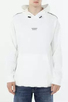 Худи хлопковое с карманом Superdry