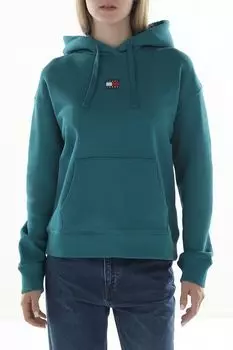 Худи хлопковое с карманом Tommy Jeans