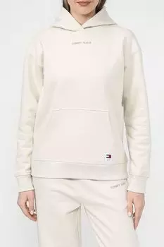 Худи хлопковое с карманом Tommy Jeans