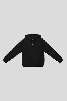 Худи хлопковое с карманом Tommy Jeans