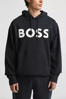 Худи хлопковое с логотипом BOSS