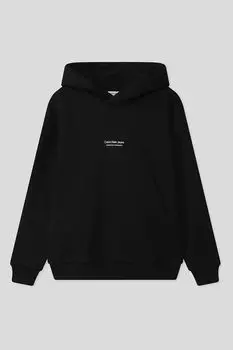 Худи хлопковое с логотипом Calvin Klein Jeans