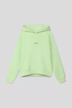 Худи хлопковое с логотипом Calvin Klein Jeans