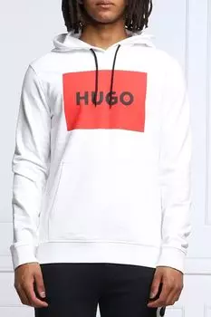 Худи хлопковое с логотипом HUGO