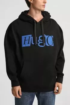 Худи хлопковое с логотипом HUGO