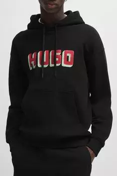 Худи хлопковое с логотипом HUGO